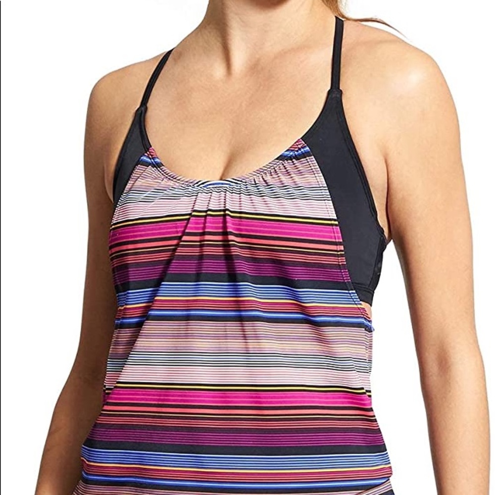 Athleta Capri Stripe Tankini